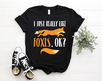 Fox Shirt, Foxes T Shirt, Fox shirts, Fox Birthday Present, Foxes Gift, Fox Gift, Fox Clothing, Fox Tee, Cute Fox Shirt, Funny Fox Shirt,