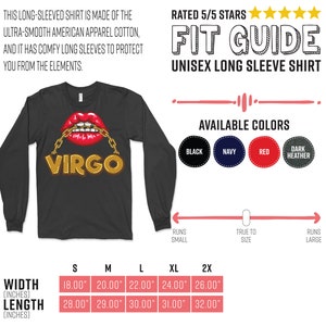 Virgo Girl Lips Horoscope Zodiac Astrological Sign Funny T-Shirt, Born On August 23 September 22 Gifts, Cool Virgo Birthday Present Tee image 9