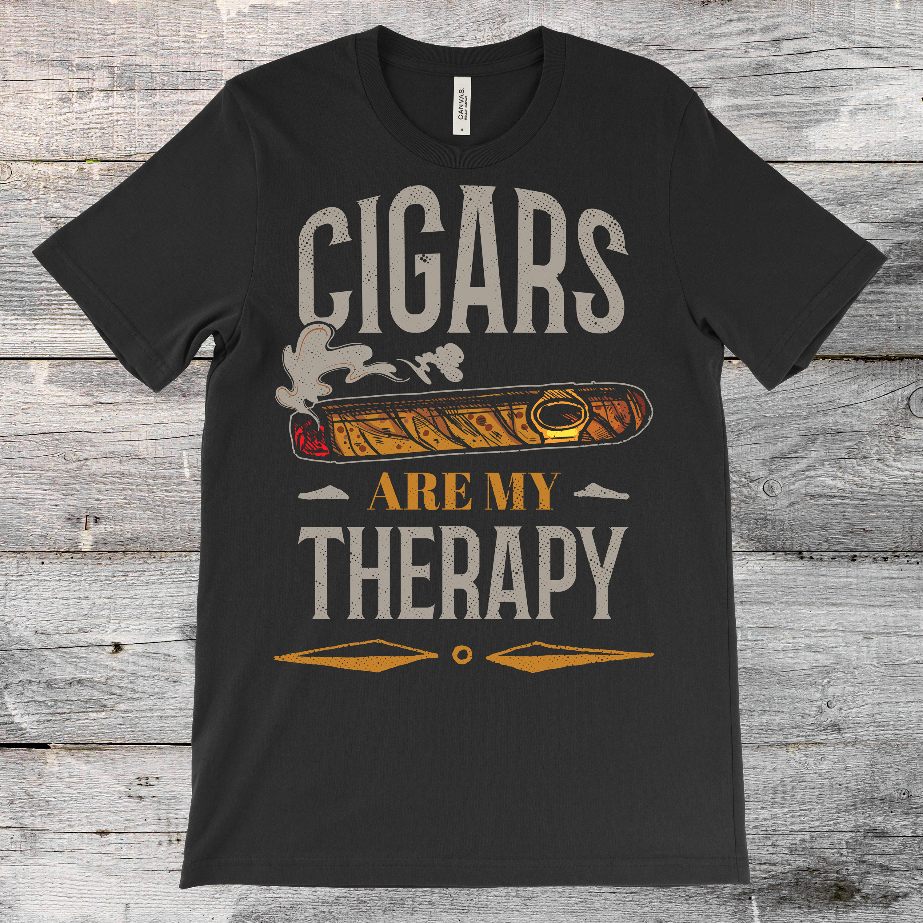 Cigars Are My Therapy Funny T-shirt, Vintage Smoking Shirts, Cigar