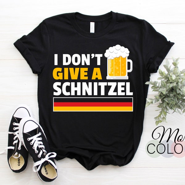 Ich gebe kein Schnitzel Deutsche Flagge Bier Wurst Lustig Oktoberfest T-Shirt, lustiger trinkender Bratwurst-Liebhaber, Deutschland Party 2024, 2025