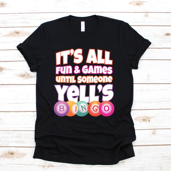 Bingo Shirt Bingo Gift Bingo TShirt Lucky Bingo Shirts Etsy