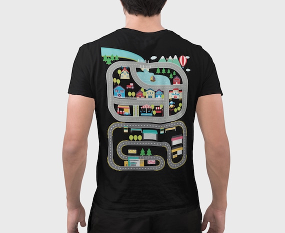 Play Cars On Daddy's Back, Car Play Mat Shirt, Gift For Dad Play Cars On Daddy's Back, Car Play Mat Shirt, Gift For Dad