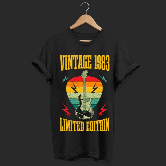 Guitarist Tshirt W/Guitar Pick Graphic, Guitar Shirts Retro Guitarist Tshirt W/Guitar Pick Graphic, Guitar Shirts Retro