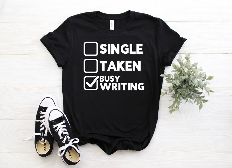 Writing T-Shirt, Writers Shirts, Writer TShirt, Funny Author Shirt, Novelist Shirt, Gift For Writer, Writer Tank Top, Journalist Tee Shirt, image 1