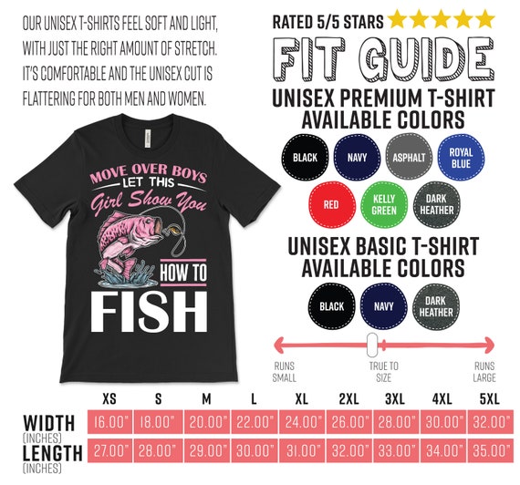 Move Over Funny Girls Fishing T-shirt, Fisherman Fish Line Lover