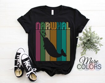 Narwhal T-Shirt, Narwhal Gift, Narwhal TShirt, Unicorn Tee, Whale, Cute Narwhal, Narwhal Lover, Kids Girls Birthday Party, Save The Narwhals