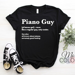 Klavier Guy Definition Players Musical Pianist Geschenk lustiges T-Shirt, Musik Instrument Liebhaber, Pianisten Praxis, Studenten, Instruktor Lehrer,