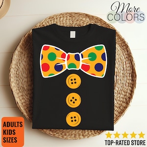 Clown Costume Halloween Funny Circus Clown T-shirt, Gift Shirt For Circus Them Party, Matching Family Group Friends Outfit, Clown Lovers Tee
