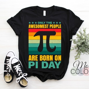 Nacido en el cumpleaños Pi Day Spiral Pi Math for 3.14 Ratio T-Shirt, Mathematical Nerd Science Symbol, School Funny Student Teachers Gift Idea,