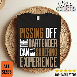Barkeeper T-Shirt, Barkeeper Geschenke, für die Barkeeper Schule, Trinkbar Shirts, Alkohol T-Shirt, lustiges Barkeeper Tank Top, Geburtstagsgeschenk,