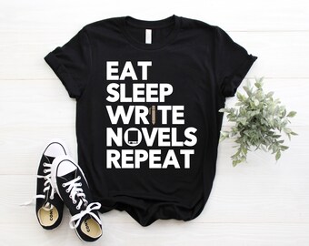 Writing T-Shirt, Writers Shirts, Writer TShirt, Funny Author Shirt, Novelist Shirt, Gift For Writer, Writer Tank Top, Journalist Tee Shirt,