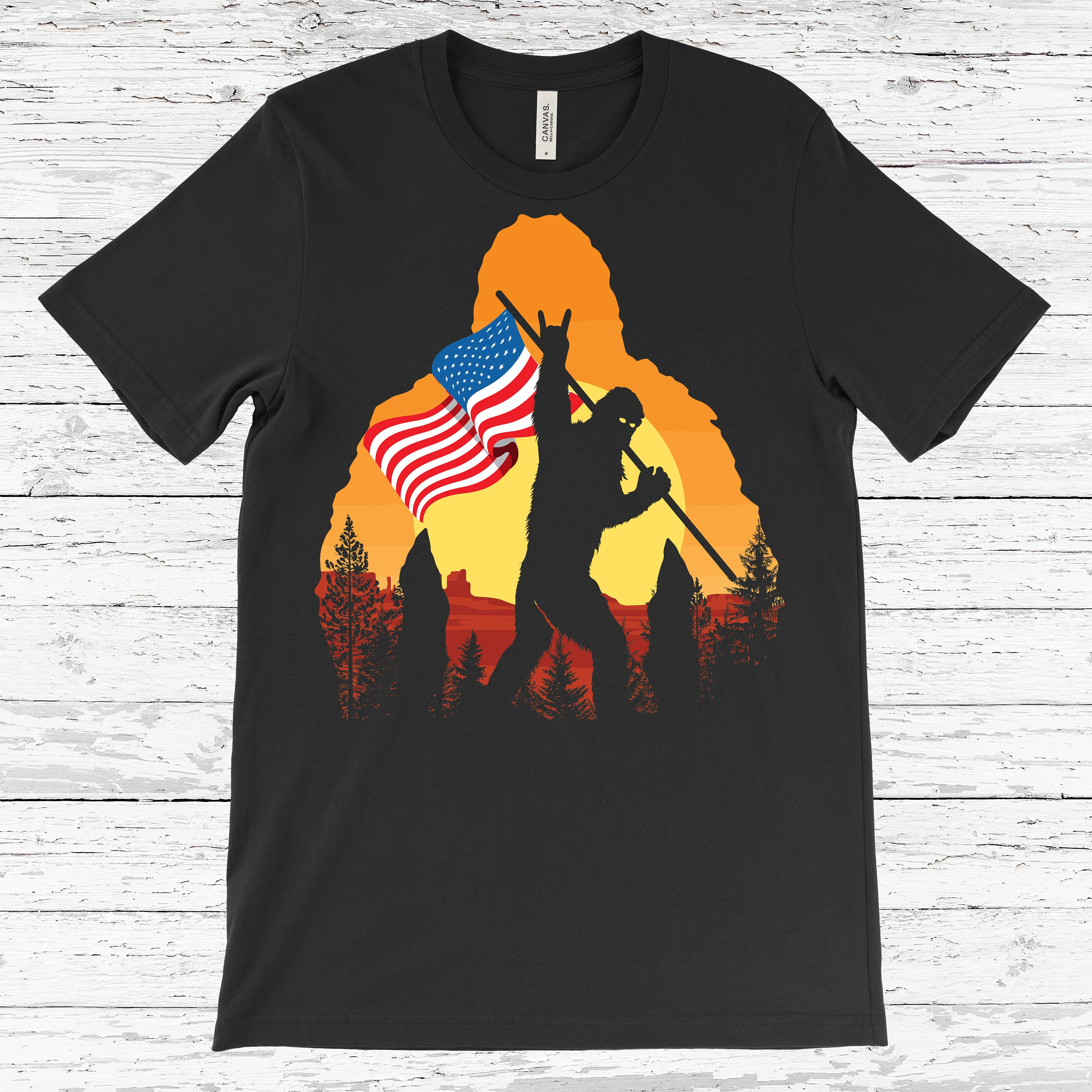 bigfoot t shirts etsy