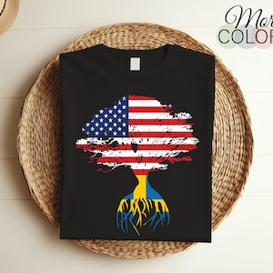 American Flag Swedish Roots Sweden Flag T-Shirt, Sweden TShirt Swedishs, Swedish Tee Gifts, Swedish Present, Swedish Birthday, Swedish Shirt