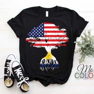 American Flag Uruguayan Roots Uruguay Flag T-Shirt, Uruguayans, Uruguayan Gifts, Uruguayan Present, Uruguayan Birthday, Uruguayan Hoodie,