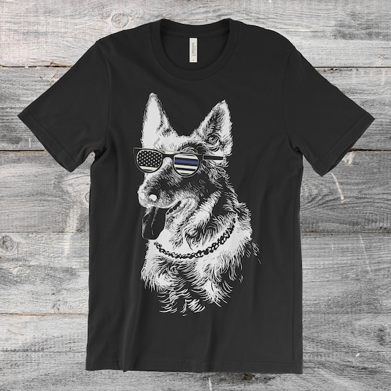 Thin Blue Line Flag K9 Shirt German Shepherd Police Dog Gift Thin Blue Line Flag K9 Shirt German Shepherd Police Dog Gift