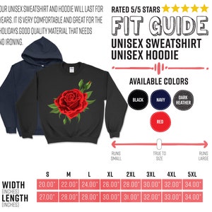 Single Red Roses Flower Of Cute Red Roses Flower Gardening T-Shirt, Gift Who Loves Pretty Floral Designs, Valentine's Day Birthday Present, image 7