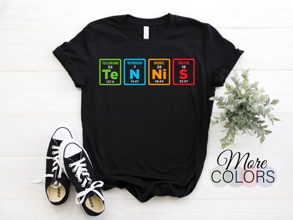 Tennis Periodic Table Elements Spelling T-Shirt Funny Gift Tennis Periodic Table Elements Spelling T-Shirt Funny Gift