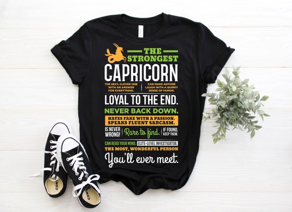 Capricorn Shirt Zodiac Sign Astrology Tshirt Birthday Gift Capricorn Shirt Zodiac Sign Astrology Tshirt Birthday Gift