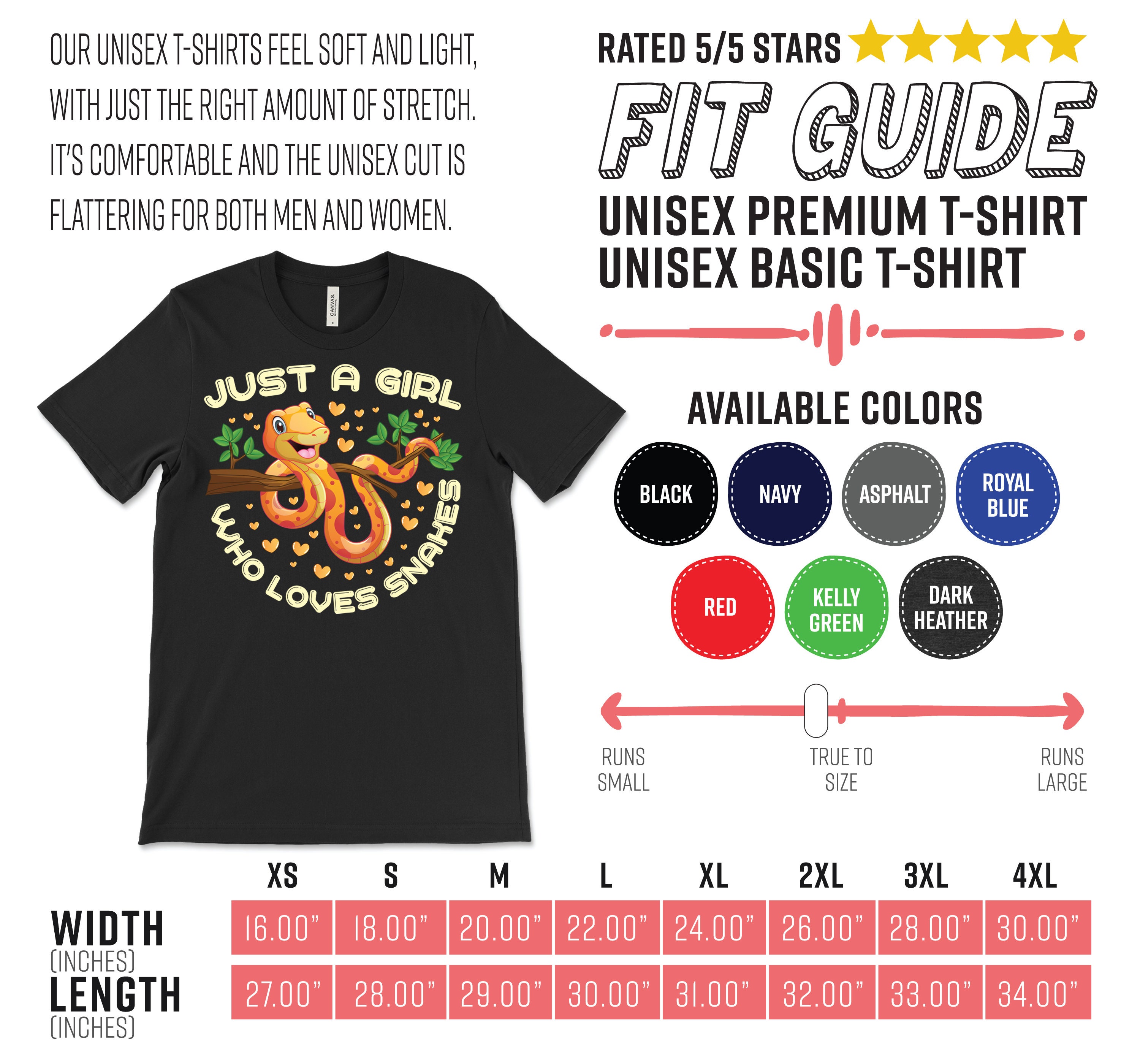 Just a Girl Who Loves Snakes T-shirt, Funny Snake Shirts, Cute