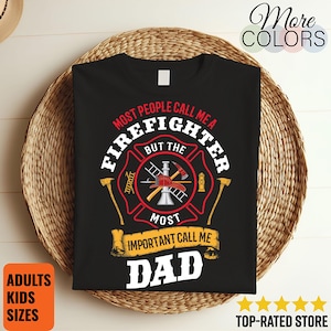 Brandweerman T-shirt, Amerikaanse vlag brandweerman T-shirt, brandweerman T-shirts, cadeau voor brandweerman, brandweerman vader, brandweer,