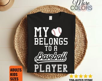 Baseball Mom T-Shirt, Baseball Mama, Baseball Shirts, Mothers Day, Baseball Mom Tank Tops, Birthday Present, Baseball Player Girlfriend,