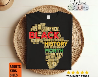黒人歴史月間Tシャツ、2019年、ギフト、ブラック・ライブズ・マター、ブラック・プライド・シャツ、私は黒人の歴史、黒人歴史Tシャツ、黒人で教育を受けた