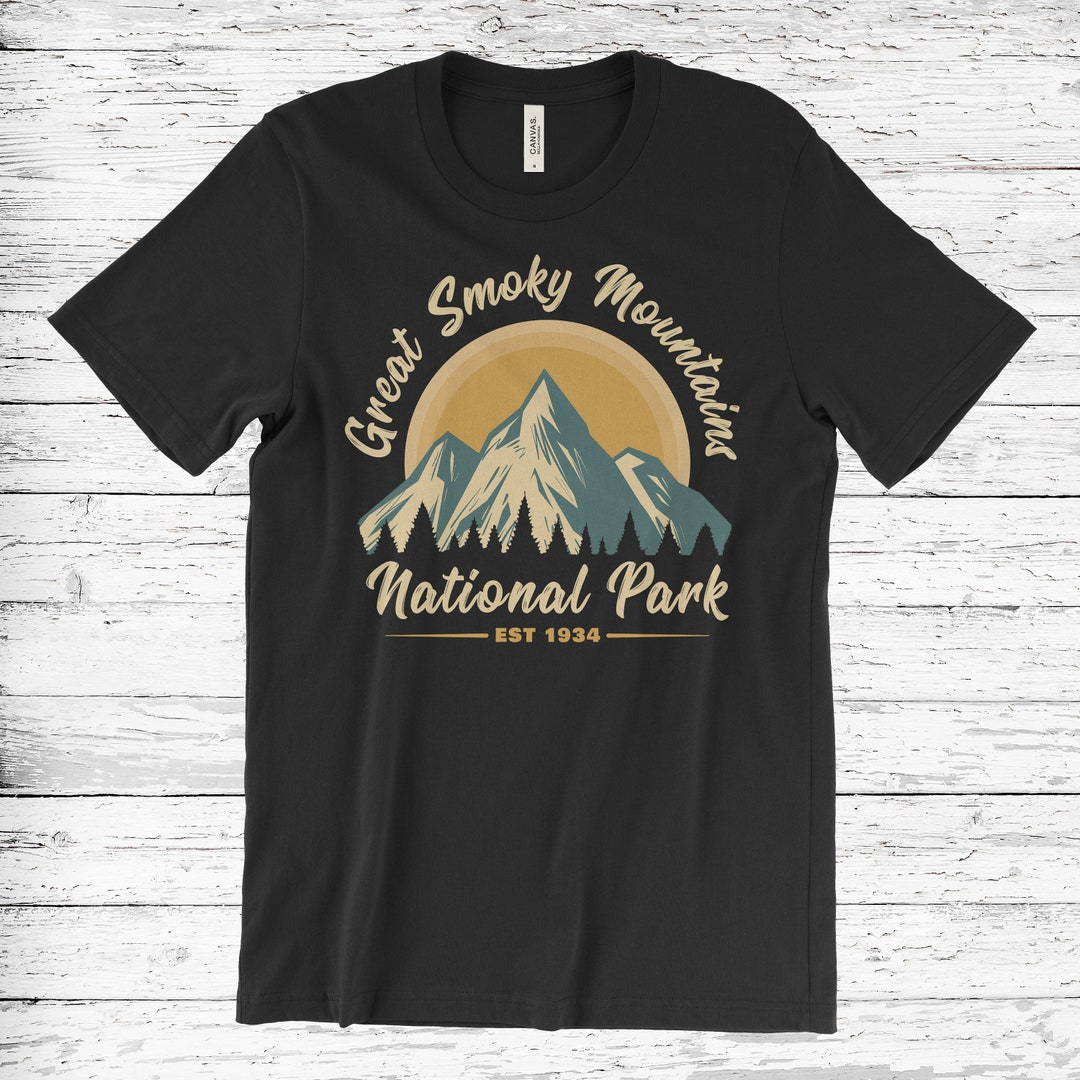 Vintage Great Smoky Mountains National Park T-shirt, Great Smoky ...