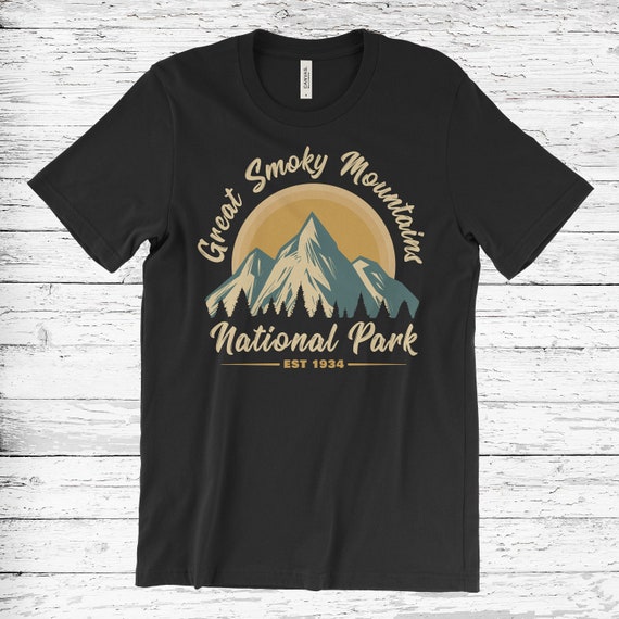 Smoky Mountains National Park - Round Vintage Classic Design T-Shirt Smoky Mountains National Park - Round Vintage Classic Design T-Shirt