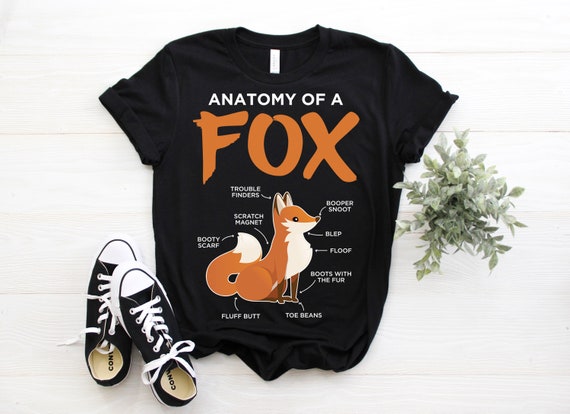 Anatomy of a fox gifts foxes red fox' Women's T-Shirt