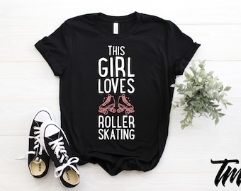 Rollschuh Unisex Shirt, Vintage Rollschuh, Rollschuhe, Rollschuhe Party, Roller Derby, Roller Derby Shirt, Rollschuh Geschenk,