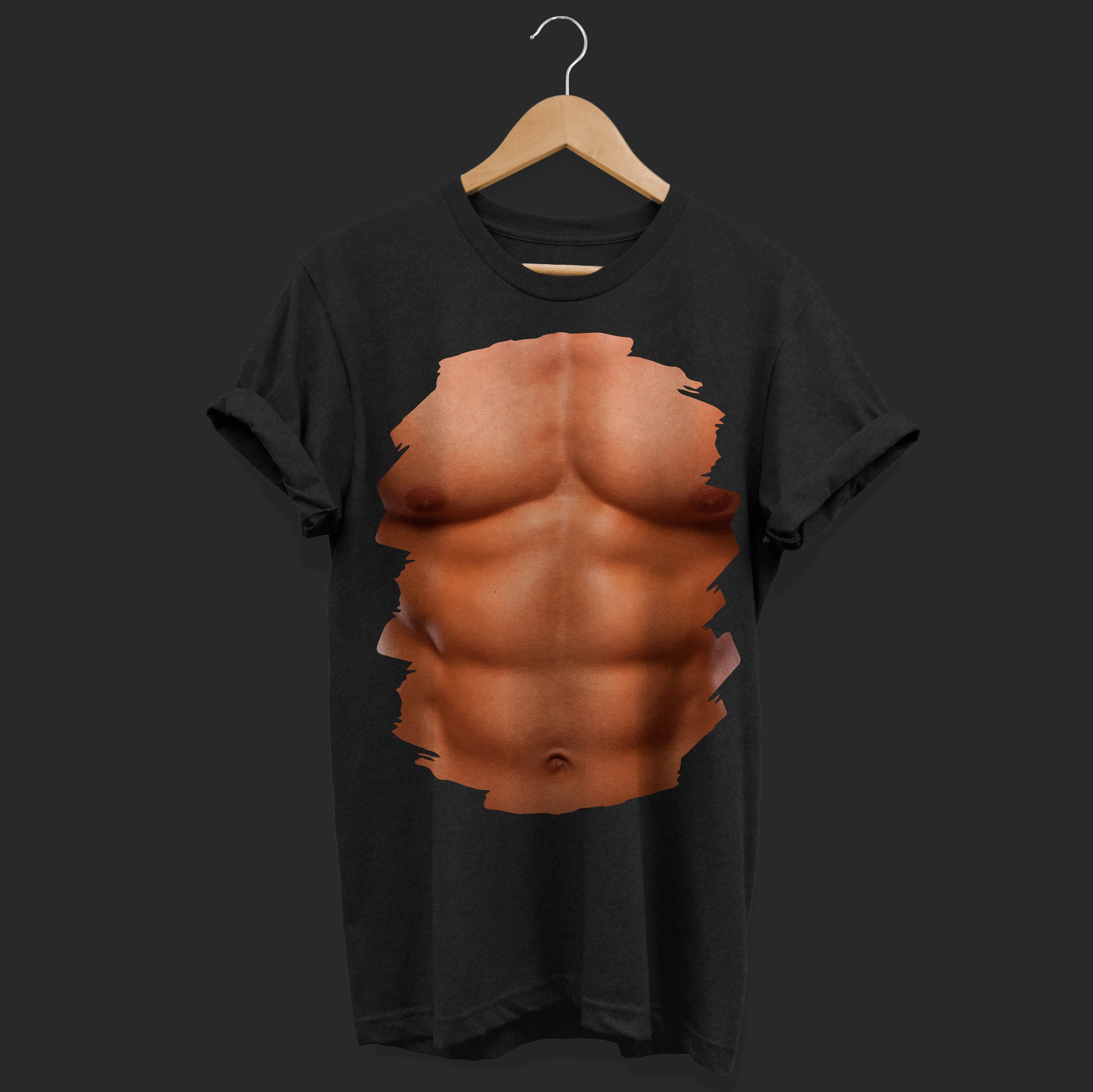 Create meme roblox t shirt muscle, ripped body t-shirt to get