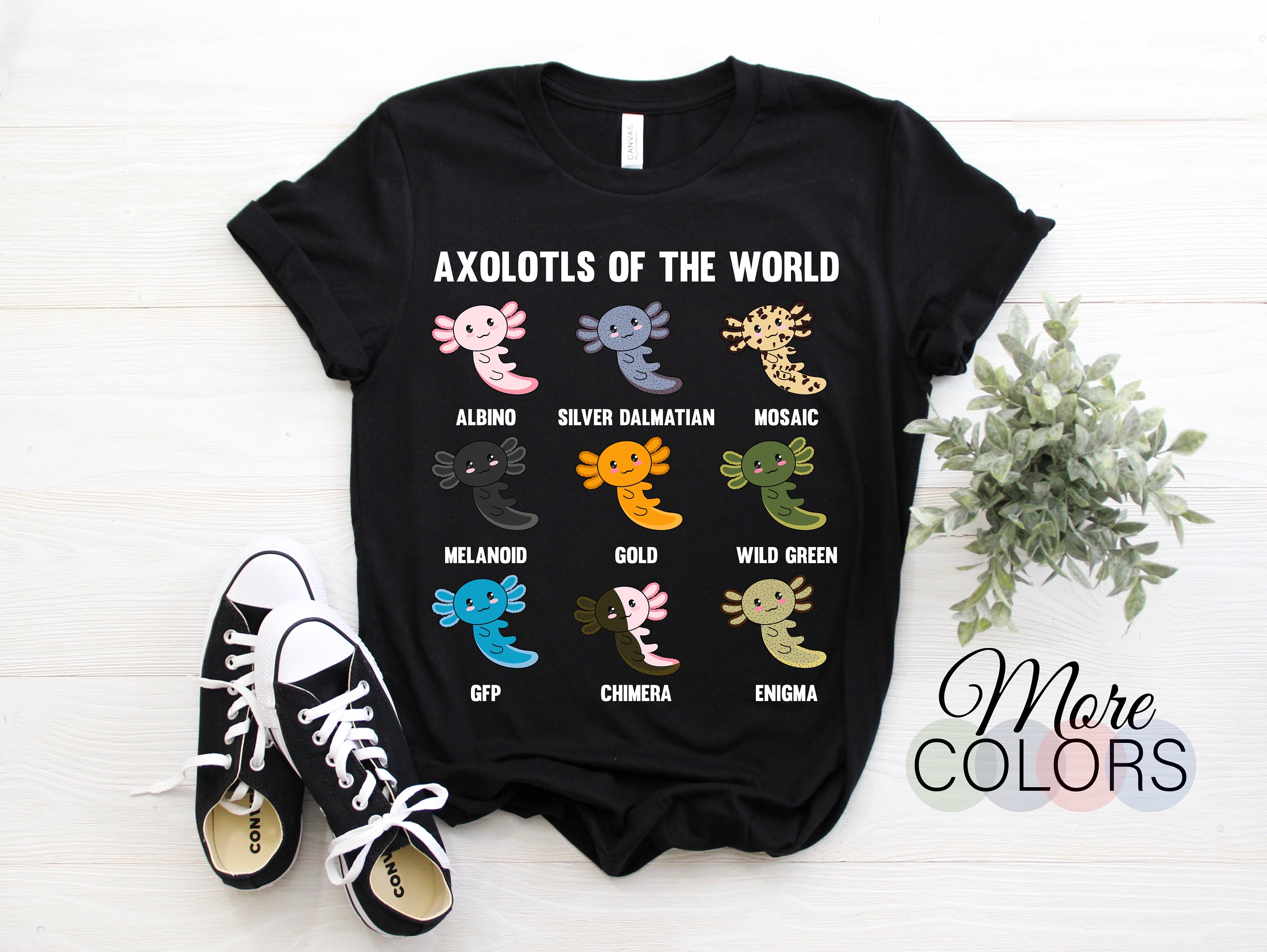 Axolotls of the World Axolotl Amphibian Lover Gift Funny