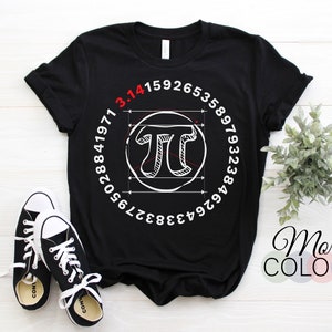 Rolig Pi-dagsspiral Pi-matematik för 3,14-förhållandet T-shirt, matematisk nördvetenskap algebrasymbol ingenjör skoldräkt studentlärare gåva