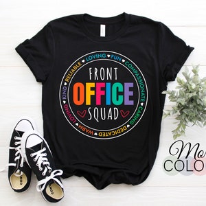 Retro Front Office Dream Team School Secretary Front Office T-Shirt, Administrative Assistant, Front Office Lady, Front Office Squad Crew,