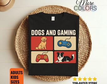 Dogs And Gaming Dog Lover Gamer Mug, Video Game Player Coffee Cup, Pet Owner Console Gift