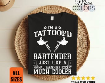 Bartender T-Shirt, Bartender Gifts, For Bartending School, Drinking Bar Shirts, Alcohol Tee, Funny Bartender Tank Top, Birthday Present,