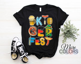 Oktoberfest Sausage Pretzel Beer Vintage Retro T-Shirt, Funny German Drinking Bratwurst festival Lover Costume, Germany Party 2022 2023,