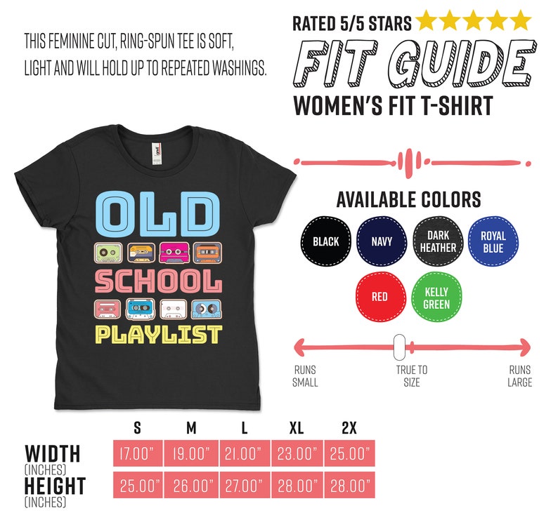 Download Old School Playlist Cassette Tape T-Shirt 90s Vibe 90's | Etsy