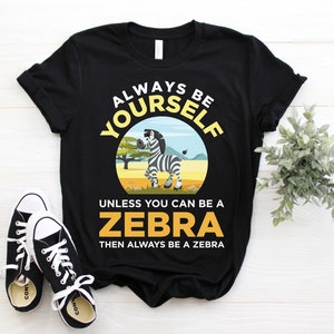 Zebra Wildlife Safari Zebras Funny Animals Lovers Cute T-Shirt, Save The Zebra, Costume Gifts, Birthday Party Present, Zoo Keeper Zookeeper,
