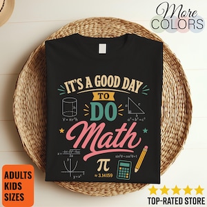 Bra dag att göra matte-tröja, färgglada lärartröjor, ekvationsgrafik, klassrumspresenter, algebra-studenttröjor, STEM-födelsedagskläder för vuxna och ungdomar