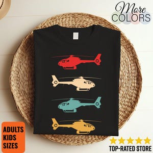 Helicopter T-Shirt, Helicopter Vintage T Shirts, Helicopter Pilot, Helicopter Birthday, Helicopter Gift, Pilot Gifts, Funny Helicopter,