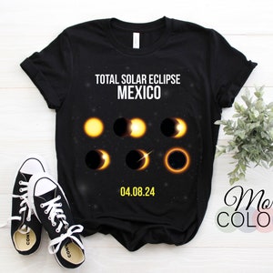 America Totality 04.08.24 Total Solar Eclipse Mexiko 2024 T-Shirt, Versteckt Mond, Geschenk Freunde Familie, Nordamerika 8. April 2024