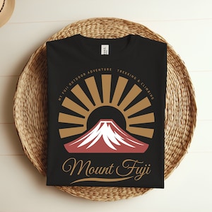 Mount Fuji Japanese Mountain Imagery Japan Lover Mt Fuji Vintage T-shirt, Cool Retro Japan Design For Men, Women And Kids, Travel To Japan,