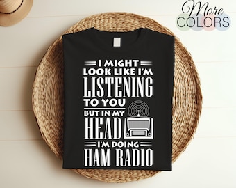 Vintage Amateur Radio T-Shirt, Retro Ham Radio Operator Gift for Dad & Grandpa, Perfect Birthday Tee Present for Ham Radio Enthusiasts Gifts