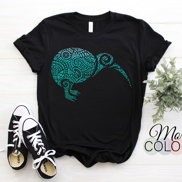 Nieuw-Zeeland Kiwi Maori Bird T-shirt, NZ Travel Shirt, Kiwi's Gift, Heritage, Nieuw-Zeelander Outfit Verjaardag Kerstcadeau Familie Vrienden