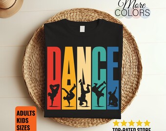 Breakdancing B Boy T Shirt, Hip Hop Dancer Gift, Breakdance Graphic Tee, Retro Streetwear Apparel, Dance Lover Unisex Music Shirt