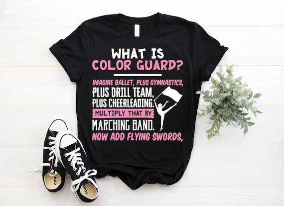 Color Guard - Winter Guard Flag T Shirt In Purple Color Guard - Winter Guard Flag T Shirt In Purple