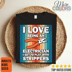 Electrical Proud Electrician Job Electricity Work Lover Gift T-Shirt, Dangerous Symbol, Funny Lineman Shirts, Master Engineer Technicians,