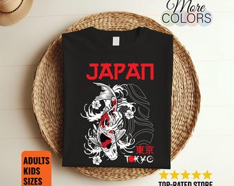 Tokyo Japan Tshirt Japanese City Graphic Tee Urban Streetwear Anime Travel Souvenir Culture Fashion Gift