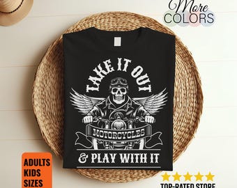 Biker T-Shirt Motorcycle Rider Tee Men Women Cool Motorbike Shirt Vintage Biker Apparel Motorcycle Gift Outfit Chopper Cruiser Rider Life